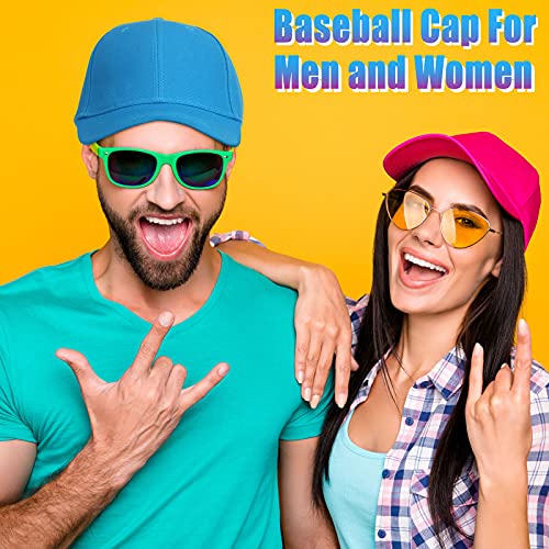 Geyoga 15 Pieces Baseball Cap Bulk Adjustable Size Plain for Men Women Blank hat for Running Workouts and Outdoor Activities