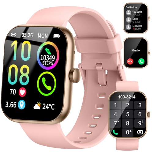 Smart Watch (Answer/Make Calls), 1.96"HD Smartwatch for Women Men, 2025 Activity Tracker with Heart Rate Monitor, Sleep Tr...