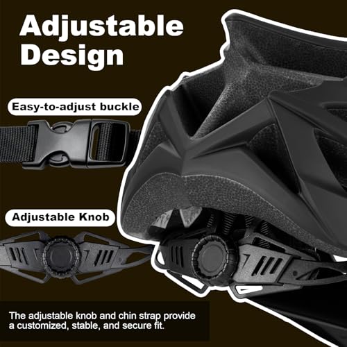 Favoto Bike Helmet for Adults – Lightweight Bicycle Helmet with Visor, MTB & Road Bike Helmet for Men and Women, CPSC Cert...