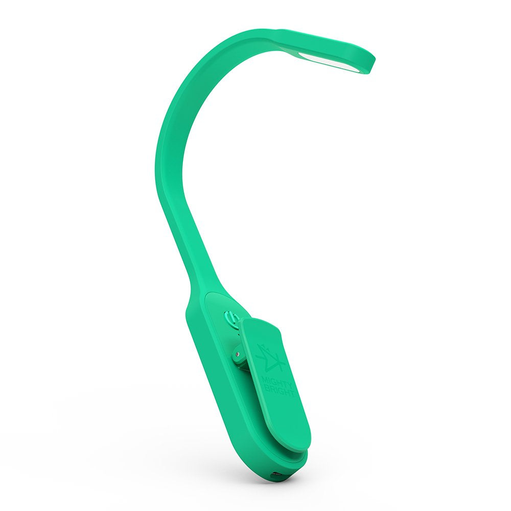 Mighty Bright Rechargeable Book Light - Warm Led, Flexible, Dimmable, Model 47014, Green