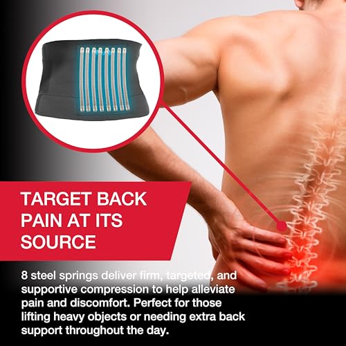 MUELLER Sports Medicine Adjustable Back Brace, Ideal for Upper and Lower Back Pain, Relief & Support for Men and Women, St...