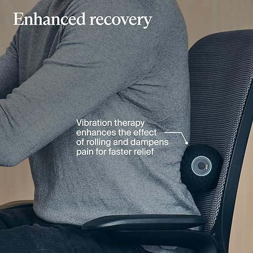 Therabody WaveSolo - Handheld Bluetooth Enabled Massage Device, Ultra Portable Vibration Therapy Ball w/QuietRoll Technolo...