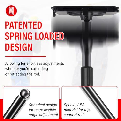 10FT Dust Barrier Poles Kit,Spring Retractable Zipper Wall Poles for Dust Barriers System,Home & Construction,Spring Barri...