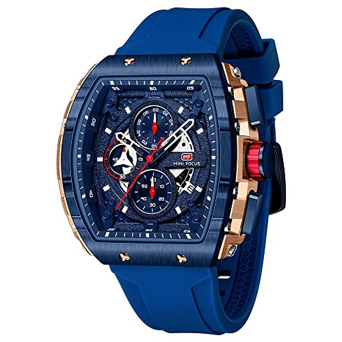 Mini Focus Men's Watch Fashion Sport Wrist Watches (Chronograph/Waterproof/Luminous/Calendar) Silicon Strap Quartz Watch f...