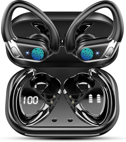 Ear buds Wireless Earbuds, Bluetooth 5.4 headphones Sport 2026 Noise Cancelling, Running Headphones 50 Hrs, Over Ear Earbu...