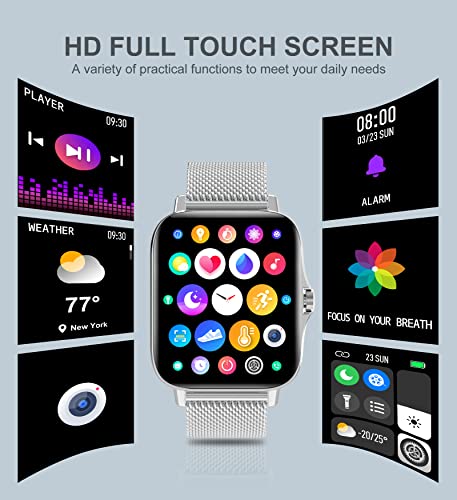 Iaret Smart Watches for Women(Answer/Make Call), Smart Watch for Android Phones iPhone, 1.7" HD Full Touch Screen Waterpro...