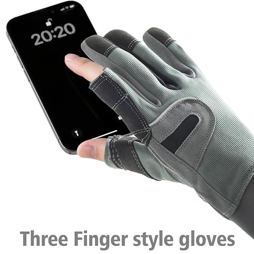 NAVIS MARINE Sailing Gloves for Men Women Rowing Boating Fishing Kayaking All Water Sports Perfect UV Protection Short Finger