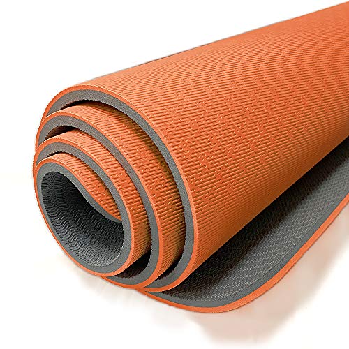 Hatha Yoga Extra Thick TPE Yoga Mat - 72"x 32" Thickness 1/2 Inch -Eco Friendly SGS Certified - With High Density Anti-Tea...