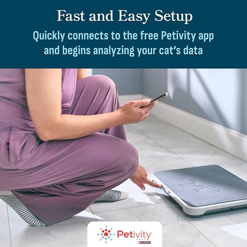 Purina Petivity Smart Litter Box Monitor Cat Weight Scale & Health Tracker - Monitor Litter Habits, Track Weight Accuratel...