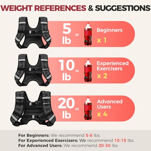 BAGAIL Comfort-Fit Weighted Vest for Woman, Even Weight Distribution, Faster Weight Loss, No-Chafe or Bounce for Walking &...