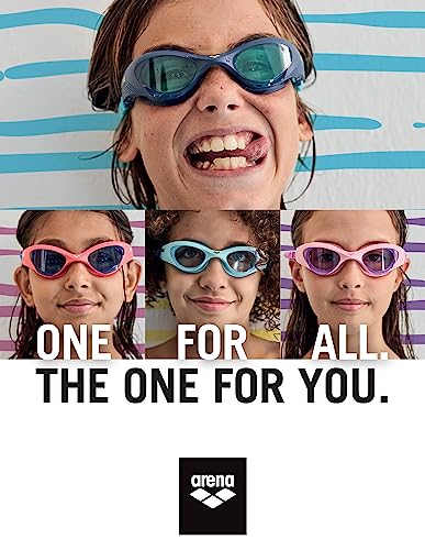 ARENA Unisex Youth The One Swim Goggles Kids Ages 6 to 12 Watertight Fit Orbit-Proof Seals Anti-Fog Coated Non-Mirror Lens