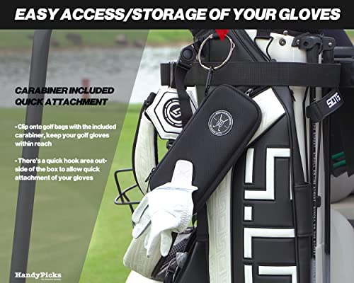 Handy Picks Performance Golf Glove Case - Golf Gloves Holder Case That Protects n Keeps Your Golf Gloves Neat n Dry - Air ...