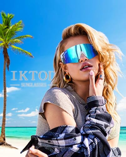 IKTOD Sports Sunglasses Men Women Anti-UV Baseball Sunglasses Youth Cycling Running Softball Goggles