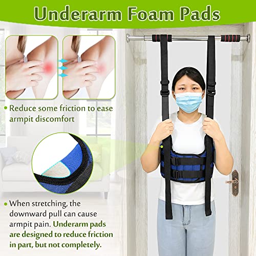 Mybow Back Stretcher Harness for Spinal Decompression, Lumbar Traction Belt & Inversion Table Alternative, Back Realignmen...