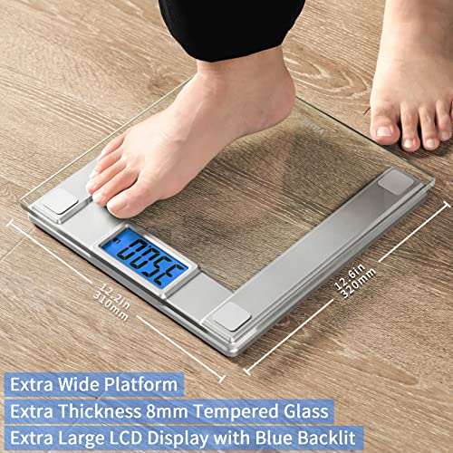 Vitafit 550lb Digital Bathroom Scale for Body Weight and BMI Via Smart APP, High Accuracy Assured by Weighing Professional...