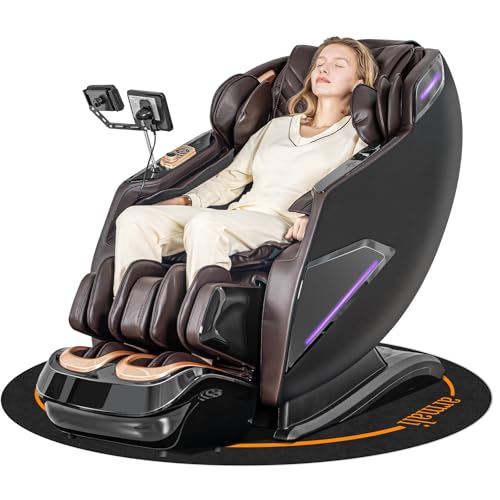 4D Massage Chairs Full Body,Zero Gravity SL-Track Shiatsu Massage Chair Recliner,Core Heating,20 Massage Techniques,Deep Y...