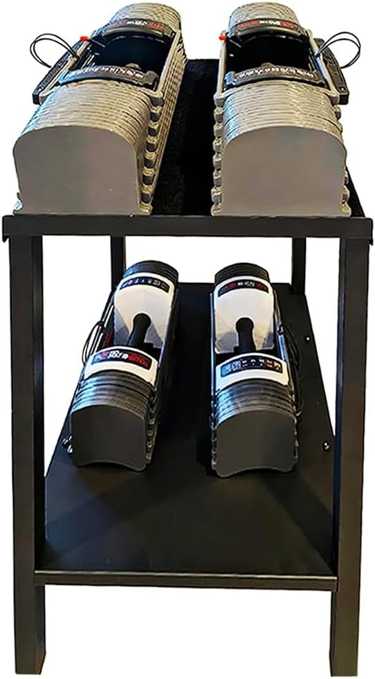 Commercial Heavy Duty Adjustable Dumbbell Stand & Kettlebell Stand, Adjustable Dumbbell Weight Rack, Kettlebell Storage Ra...