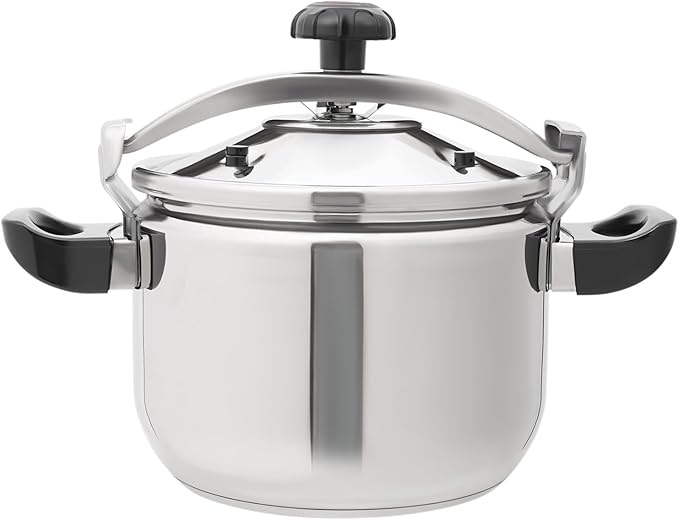 23.25QT Stainless Steel Pressure Cooker, 60Kpa Large Steamer Cooking Pressure Canner, Safety Valves, Compatible with Induction and Gas Stovetops for Family or Commercial