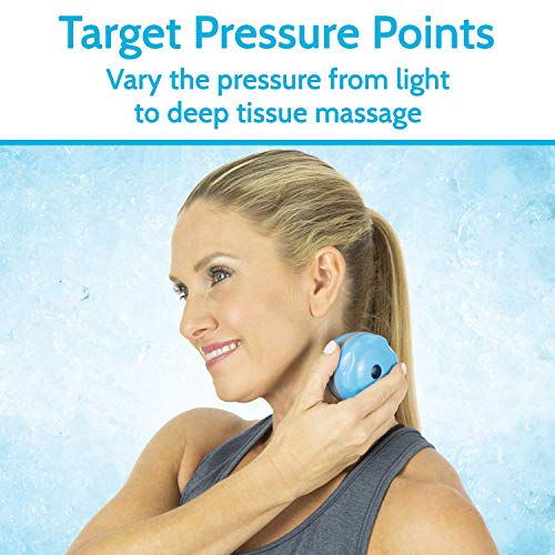 Arctic Flex Cold Massage Roller Ball (2 Pack) - Cryoball Massage Hand Ice Ball - Sore Muscle Cold Therapy - Deep Tissue De...