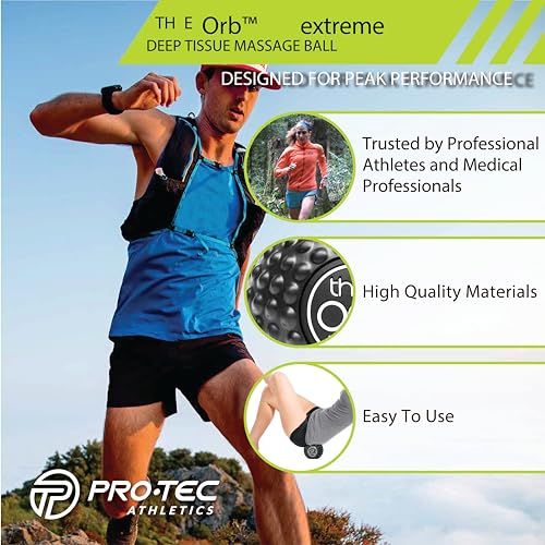 Pro-Tec Athletics Orb Massage Balls, Vary in Size and Color, Deep Tissue Massage, Muscle Relief, Promotes Flexibility, Ham...