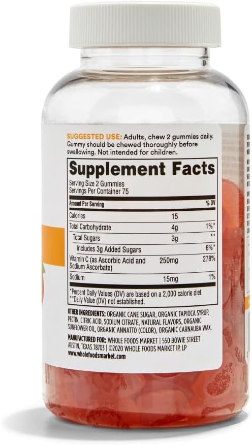 365 by Whole Foods Market, Citrus Vitamin C Gummies, 150 CT
