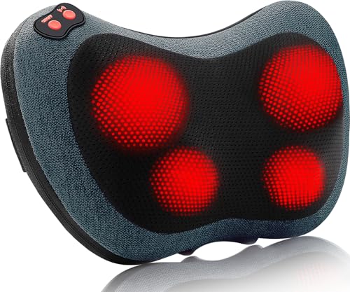 Papillon Neck Massager,Shiatsu Electric Back Massager with Heat,Neck Back Pain Relief Gifts for Mom/Dad/Women/Men,Deep Tis...