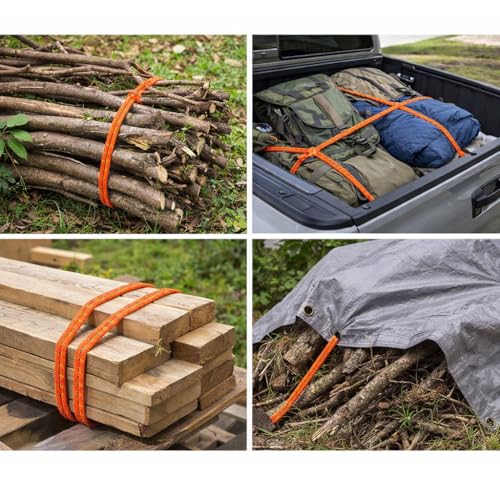 Ucreative 1/2 Inch × 120 Feet Braided Utility Rope – Heavy Duty Poly Rope for Tree Work(Non-Climbing), Pulling Branches, Y...