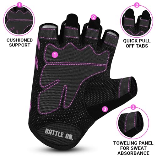 Stealth Sports Weight Lifting Gloves Half Finger Workout Gloves Men Women Anti-Slip Padded Palm Gym Gloves Exercise Gloves...