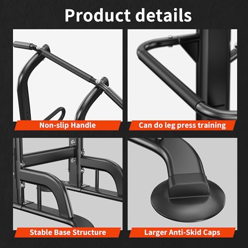 SogesHome Power Tower 11 Height Adjustable Pull Up Bar and Dip Station Multi-Function Strength Training Fitness Equipment ...