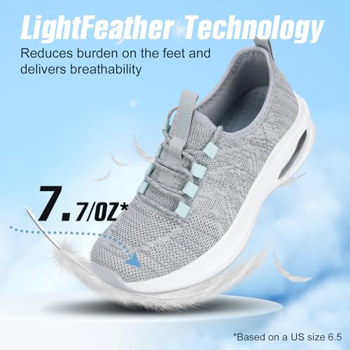Rollstep Wide Toe Box Shoes Women Extra Wide Width Sneakers Air Cushion Road Running Shoes Ultra Light Tennis Gym Workout ...