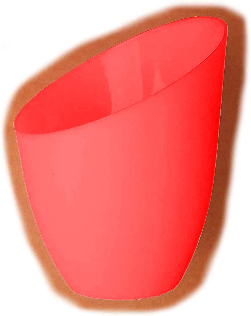 Velouer 2 Pack Plastic Lampshade Replacement for LED Floor Lamp, 5.7inH, 4.1inD, 1.65in Fitter, Red