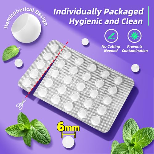 RIZUKO Orthodontic Wax for Braces - 240 Dental Wax Dots | Hygienic Individual Wraps, Mint Flavor