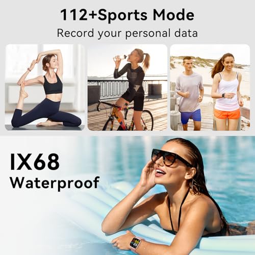 Smart Watch for Women Fitness Tracker: Rose Gold Bluetooth Make Answer Call Digital Mens watches Waterproof Run Smartwatch...