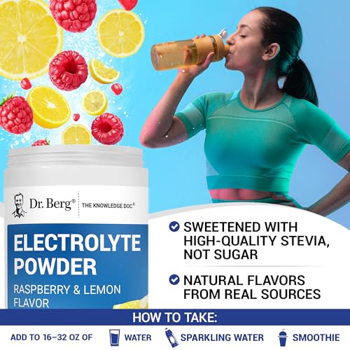 Dr. Berg Zero Sugar Hydration Keto Electrolyte Powder - Enhanced w/ 1000 mg of Potassium & Real Pink Himalayan Salt (NOT T...