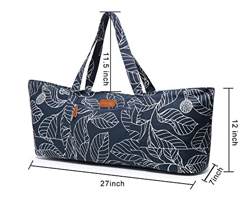 ELENTURE Large Yoga Mat Bag for Women Men, Travel Gym Bag for Pilates Office Beach Workout, Yoga Mat Tote Carrier with Mat...