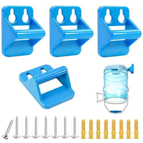 WFCYX 4 Pcs Multifunctional Ice Bucket Hanger Bracket, Ice Bucket Hook Holder, Fit for Saf-T-Ice Tote Drying Rack, W/Screw...