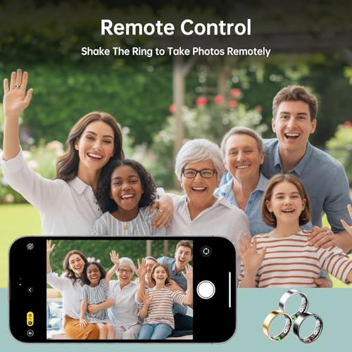 VAMOTRA Smart Ring for Women & Men, Fitness Tracker Ring with Heart Rate Monitor, HRV, Sleep Tracking, No Subscription Fe...
