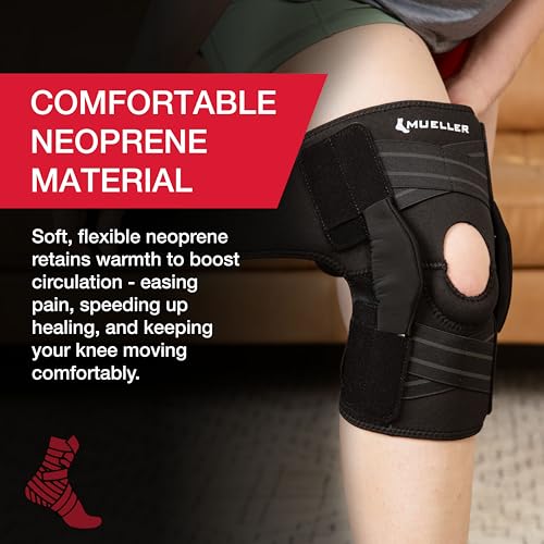MUELLER Sports Medicine Self Adjusting Hinged Knee Brace for Men and Women, Knee Stabilizer for Compression and Pain Relie...