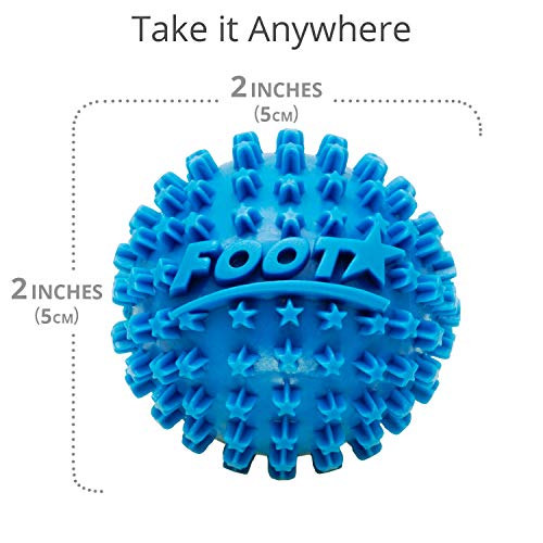 Body Back Foot Star® Massager Ball and Plantar Fasciitis Roller - Soothe Foot Stress, Discomfort, Aches, & Tightness (2-In...