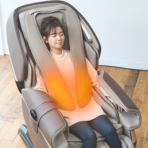 FUJIIRYOKI Calm Plus Flex Frame Track Massage Chair with Zero Gravity Technology, Electric Recliner, and Touchscreen Remot...