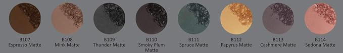 Espresso Coffee Chocolate Chestnut Cocoa Brown Matte Opaque Pressed Powder Single Vegan Eyeshadow; Talc, Paraben & Cruelty Free