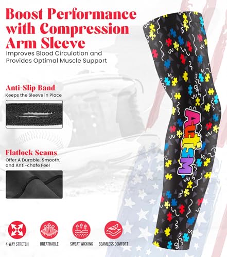 Exxact Sports Youth Batting Gloves with Arm Sleeve for Boys & Girls, Kids Baseball Batting Gloves for Softball, T-Ball