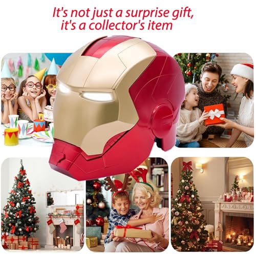 Tevigo Open/Close Wearable Helmet with Eyes Glowing for Kids and Teens Mask Costume and Role-Play Dress Up, Ideal for Birt...