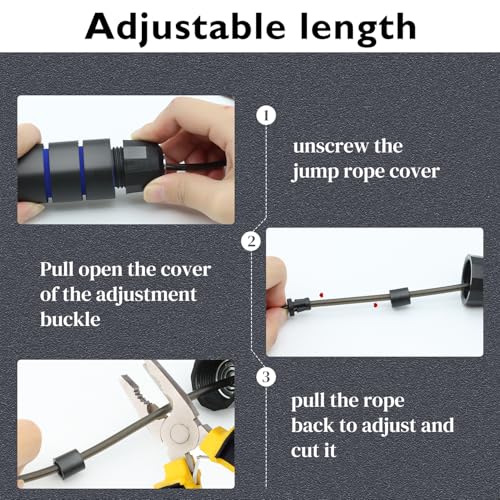 24 Pack Jump Ropes, Tangle-Free Speed Jumping Ropes with Foam Handles for Women Men, Adjustable Skipping Ropes for Fitness...
