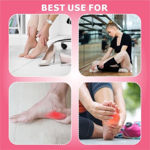 EDWERD Foot Fascia Stretcher Strap - Plantar Fasciitis Relief Band for Muscle Relaxation Foot Massage, 5.4" L x 4.9" W, 4 ...