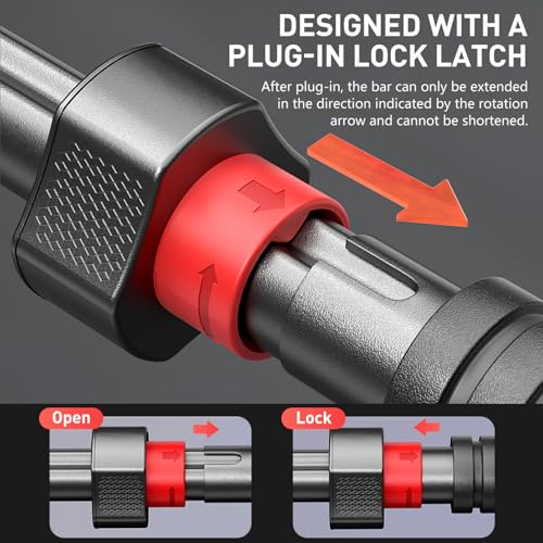 ULTECHNOVO Adjustable Pull up Bar Doorway Strength Training Bar No Drill Installation Portable Home Gym Equipment for Uppe...