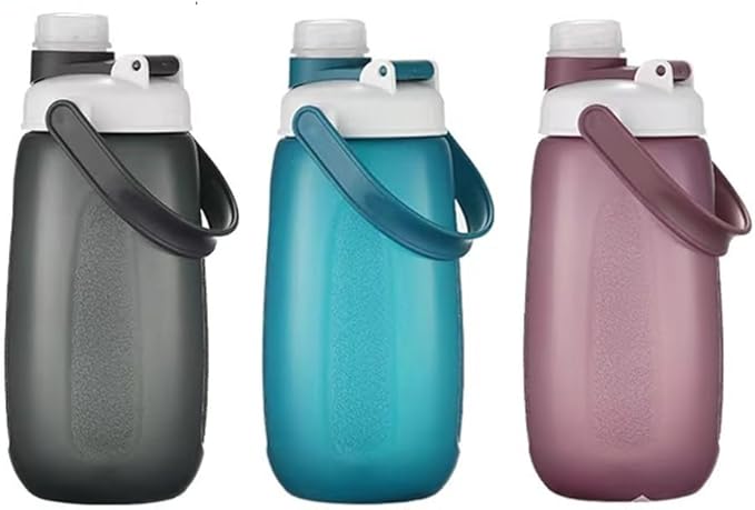 Sports Water Bottle, Plastic Water Bottle,BPA-Free,Leak-Proof, Reusable Water Bottle for School, Outdoor,Gym, Running, Hiking (Purple (33.5 OZ))
