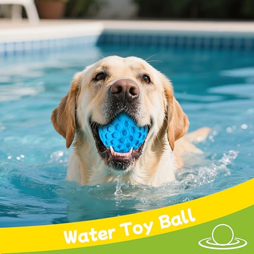 havit Indestructible Squeaky Dog Balls for Aggressive Chewers, Interactive Dog Toys to Keep Them Busy, Rubber Dog Chew Toy...