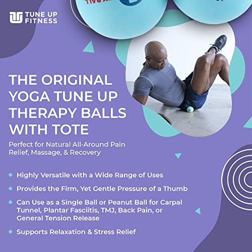 YOGA TUNE UP® Therapy Balls in Tote by Tune Up Fitness - Massage Balls for Trigger Point, Pressure Point & Myofascial Rele...