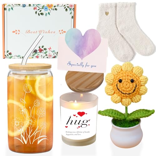 Get Well Soon Care Package Valentine's Day Gifts Baskets for Women,Happy Birthday Feel Better Sympathy and Thank You Gifts...